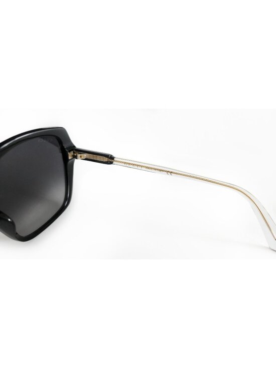 Gucci GG0533SA 005 56mm Oversized Square Sunglasses Black Grey Gradient - Italy main image 4